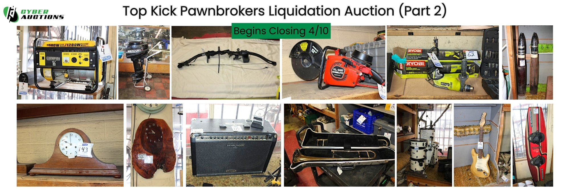 DetailsTop Kick Pawnbrokers Liquidation Auction (Part 2)